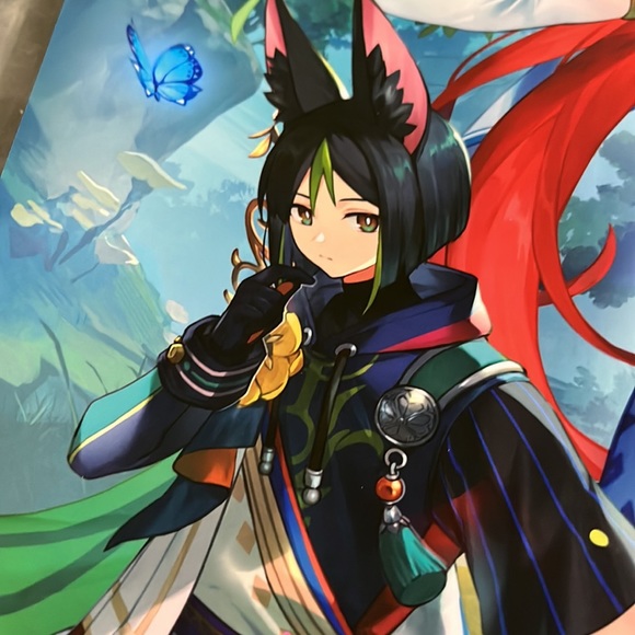 GENSHIN IMPACT Bundle: Limited Edition anime movie poster+ BOTH Tote Bags, Cards - Picture 10 of 14